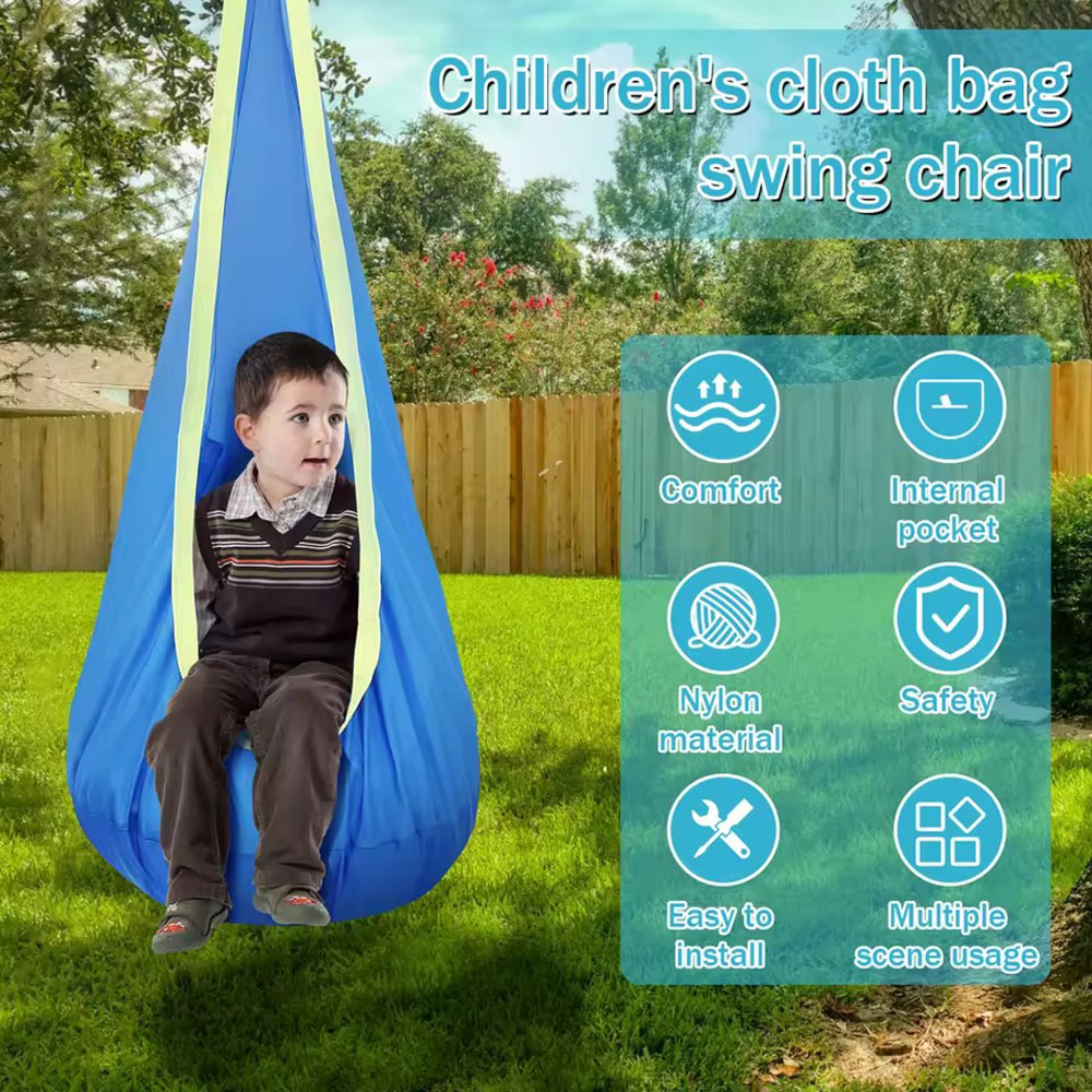 Kids Outdoor Hammock Chair - Columpio Tipo Nido para Niños, Silla