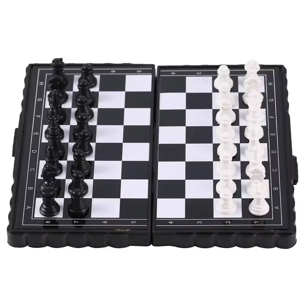 Outdoor Games For Kids - Mini juego de ajedrez magnético, tablero