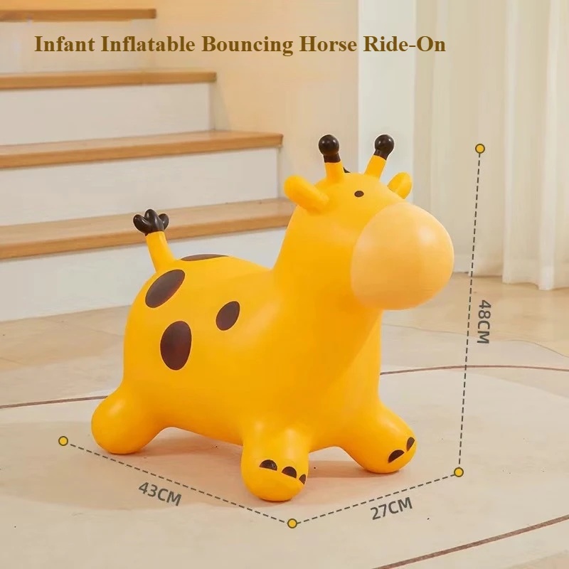 Kids Outdoor Ride On - Caballo inflable de PVC engrosado para