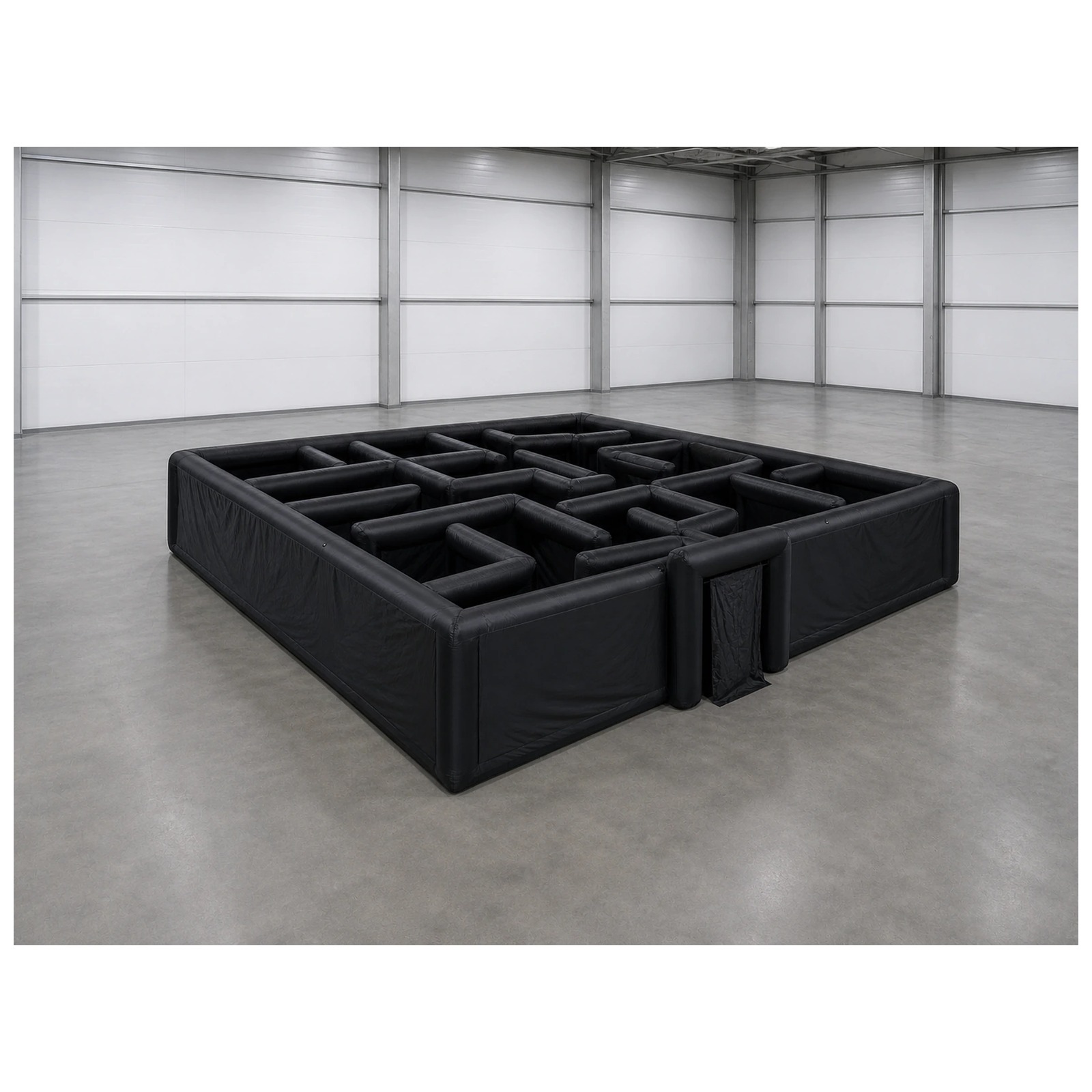 Outdoor Games For Kids - Laberinto Inflable Negro Grande y Liso