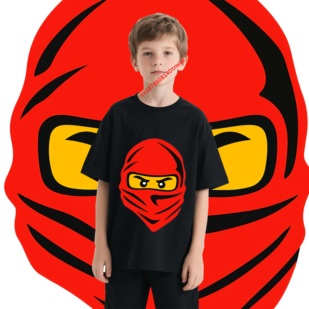 Kids Outdoor Ninja Warrior Course - Disfraz de anime Red Ninja Eyes,