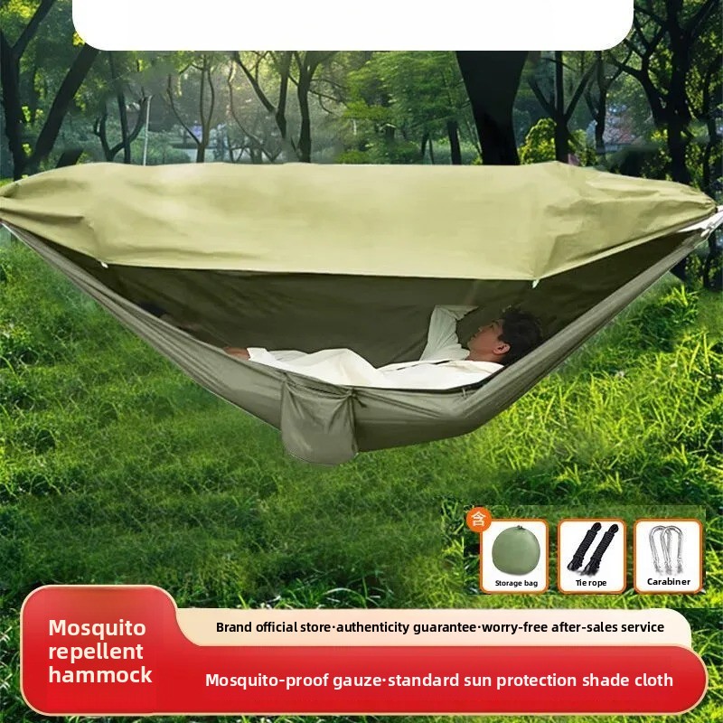 Kids Outdoor Hammock - Hamaca de malla con mosquitera enrollable