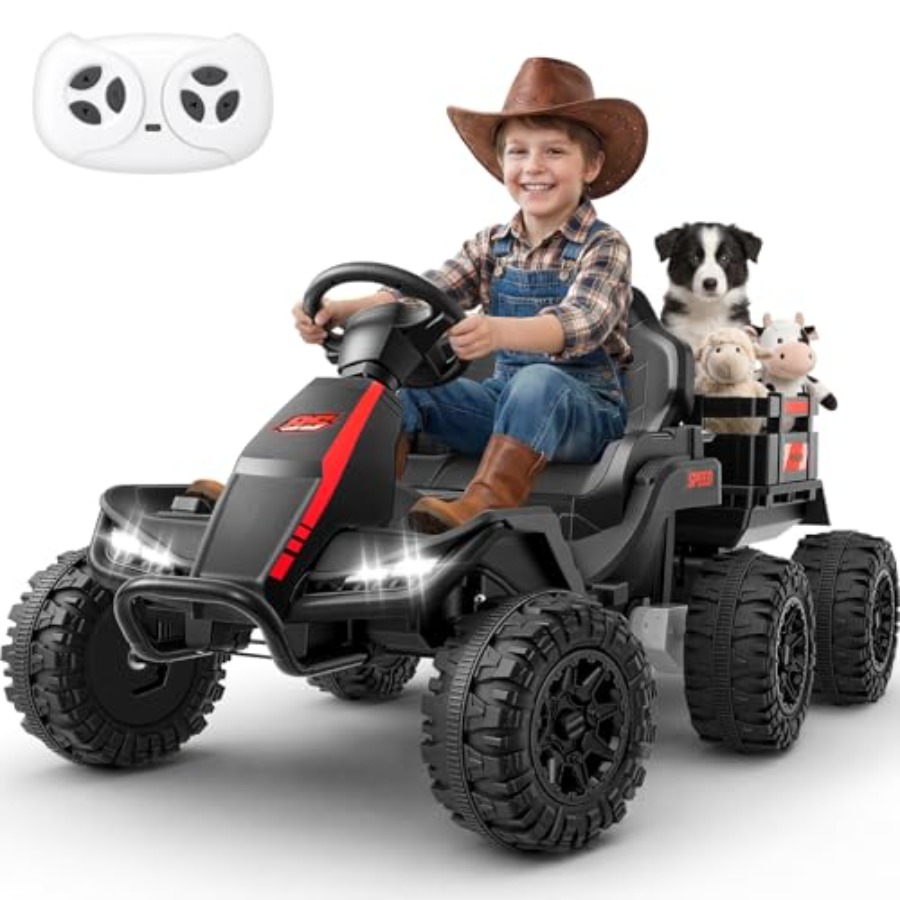 Kids Outdoor Ride On - Tractor eléctrico para niños mayores de
