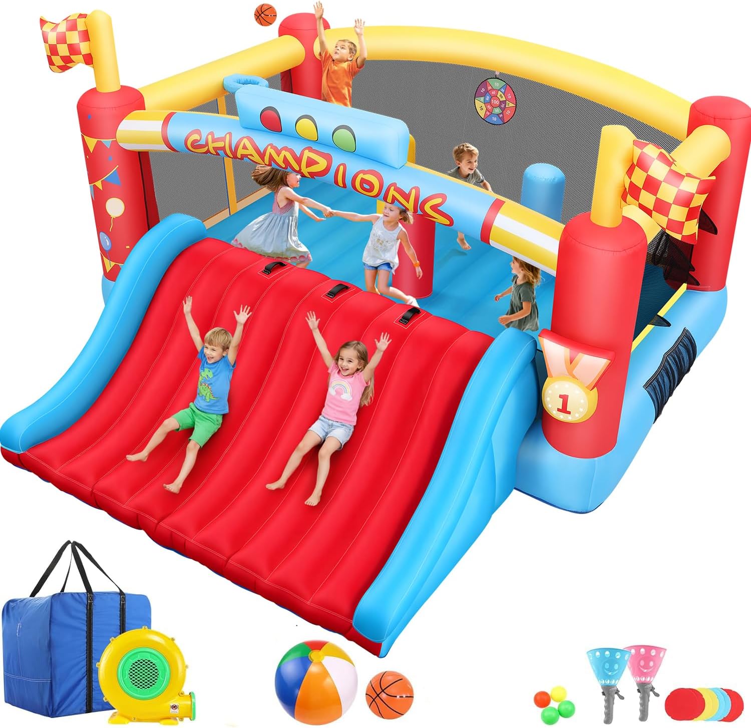Outdoor Games For Kids - Gran Casa de Brinco Inflable para