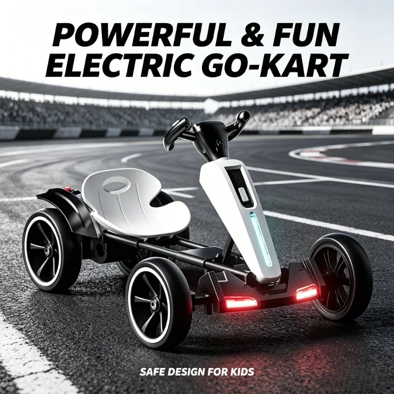 Kids Outdoor Ride On - Kart eléctrico plegable para niños con