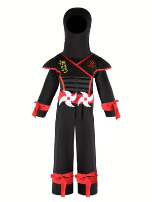 Disfraz de Ninja Negro para Ni - Kids Outdoor Ninja Warrior Course reseña y precio
