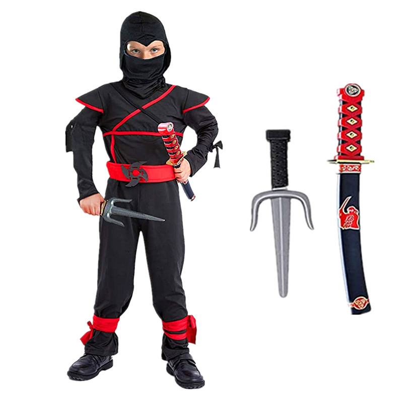 Disfraz de Ninja negro para ni - Kids Outdoor Ninja Warrior Course reseña y precio