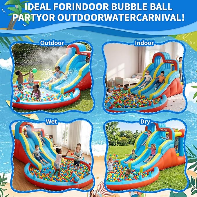 Parque Acuático Inflable 8 en  - Kids Outdoor Playset reseña y precio