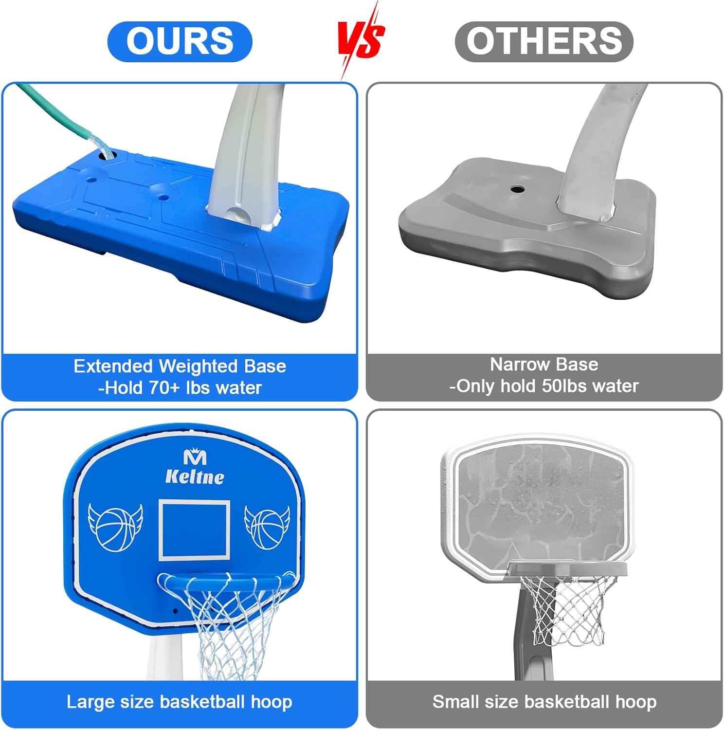 Aro de Baloncesto Grande para  - Outdoor Games For Kids reseña y precio