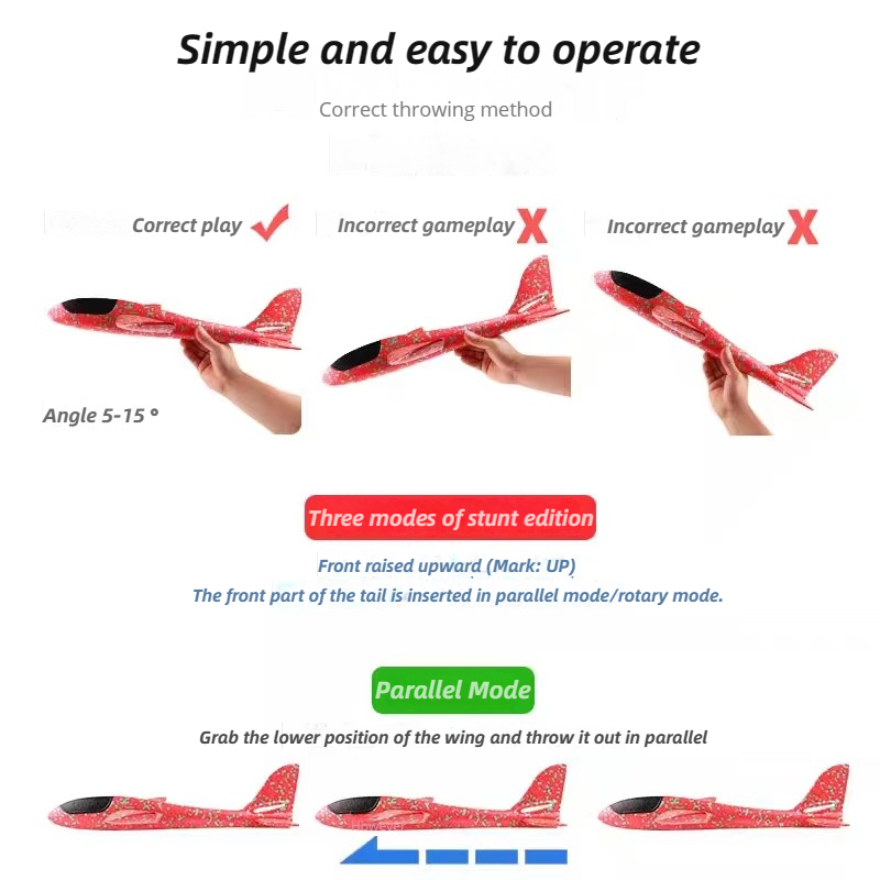 Avión grande de espuma de 48cm - Kids Outdoor Playset reseña y precio