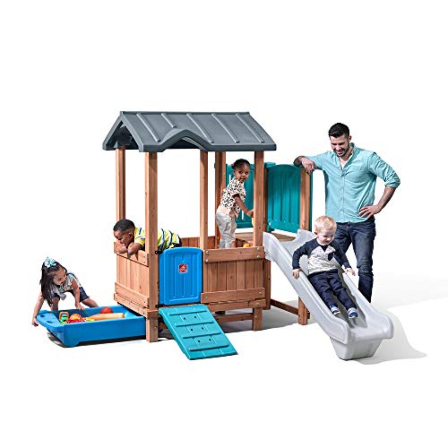 Woodland Adventure Playhouse & - Kids Outdoor Playset reseña y precio