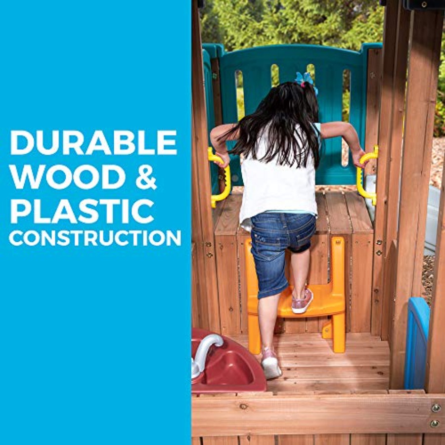 Woodland Adventure Playhouse & - Kids Outdoor Playset reseña y precio