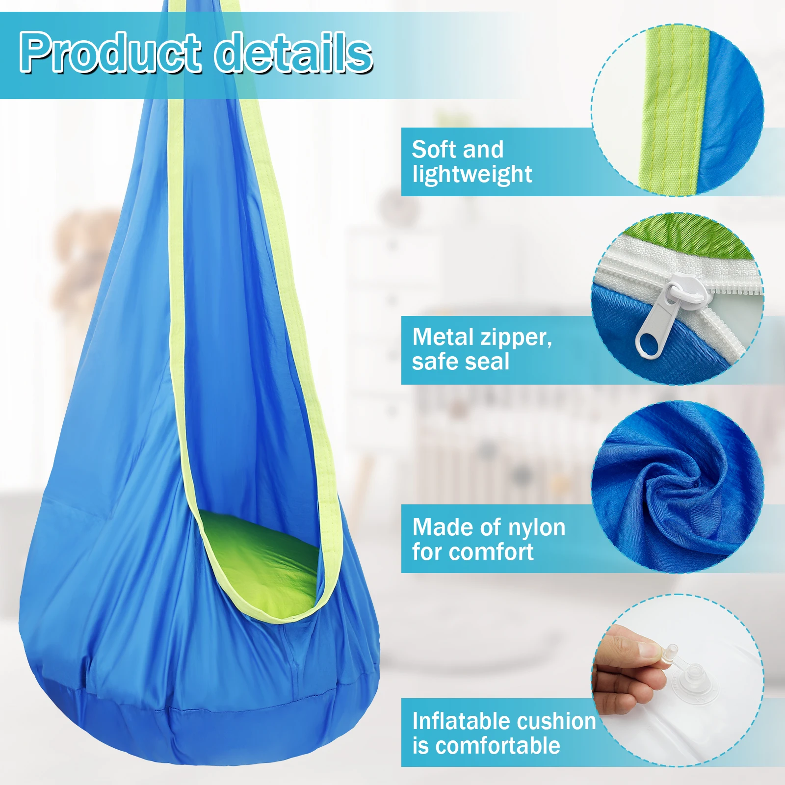 Silla Columpio Sensorial para  - Kids Outdoor Hammock reseña y precio