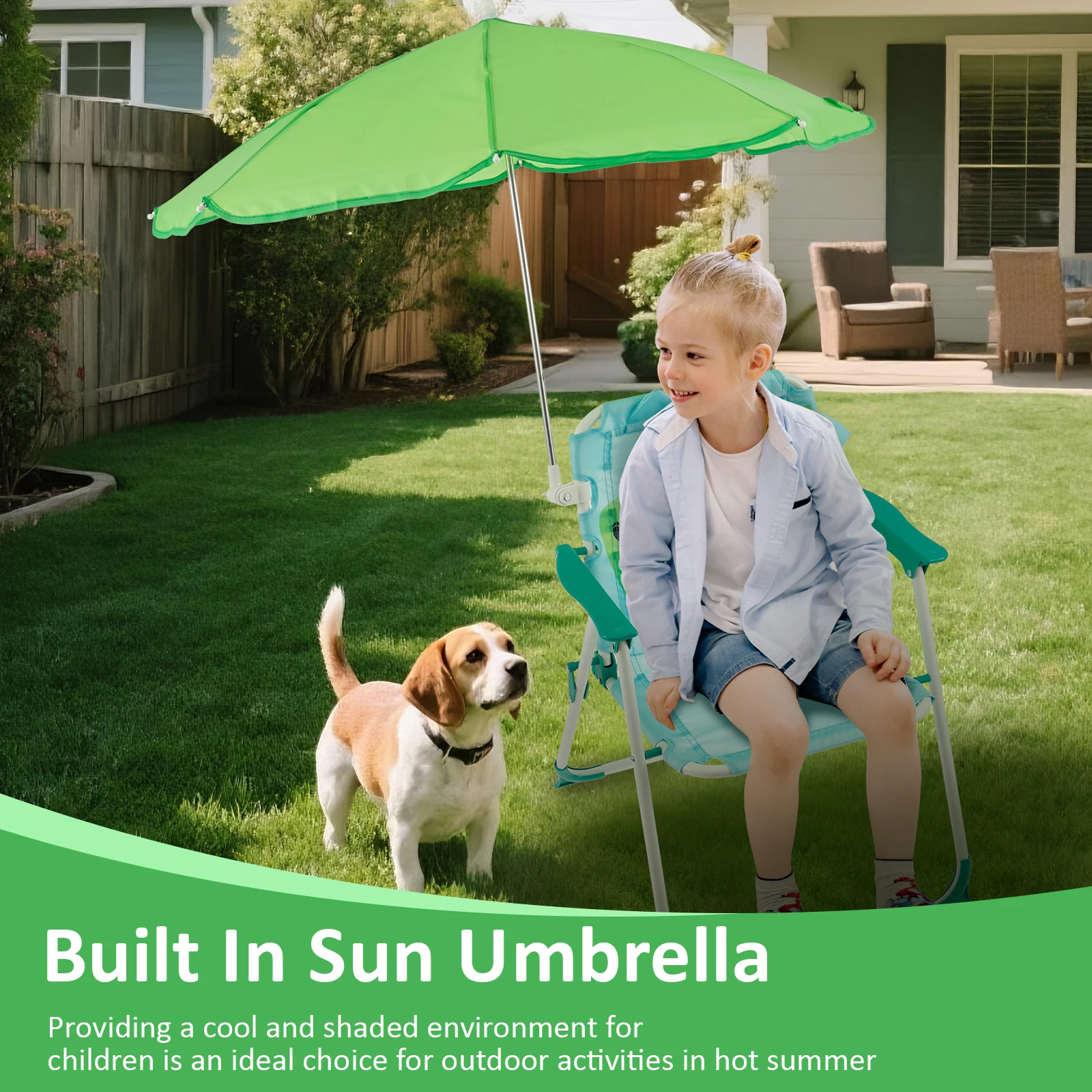 Silla de Playa Plegable para N - Kids Outdoor Lounger Chair reseña y precio