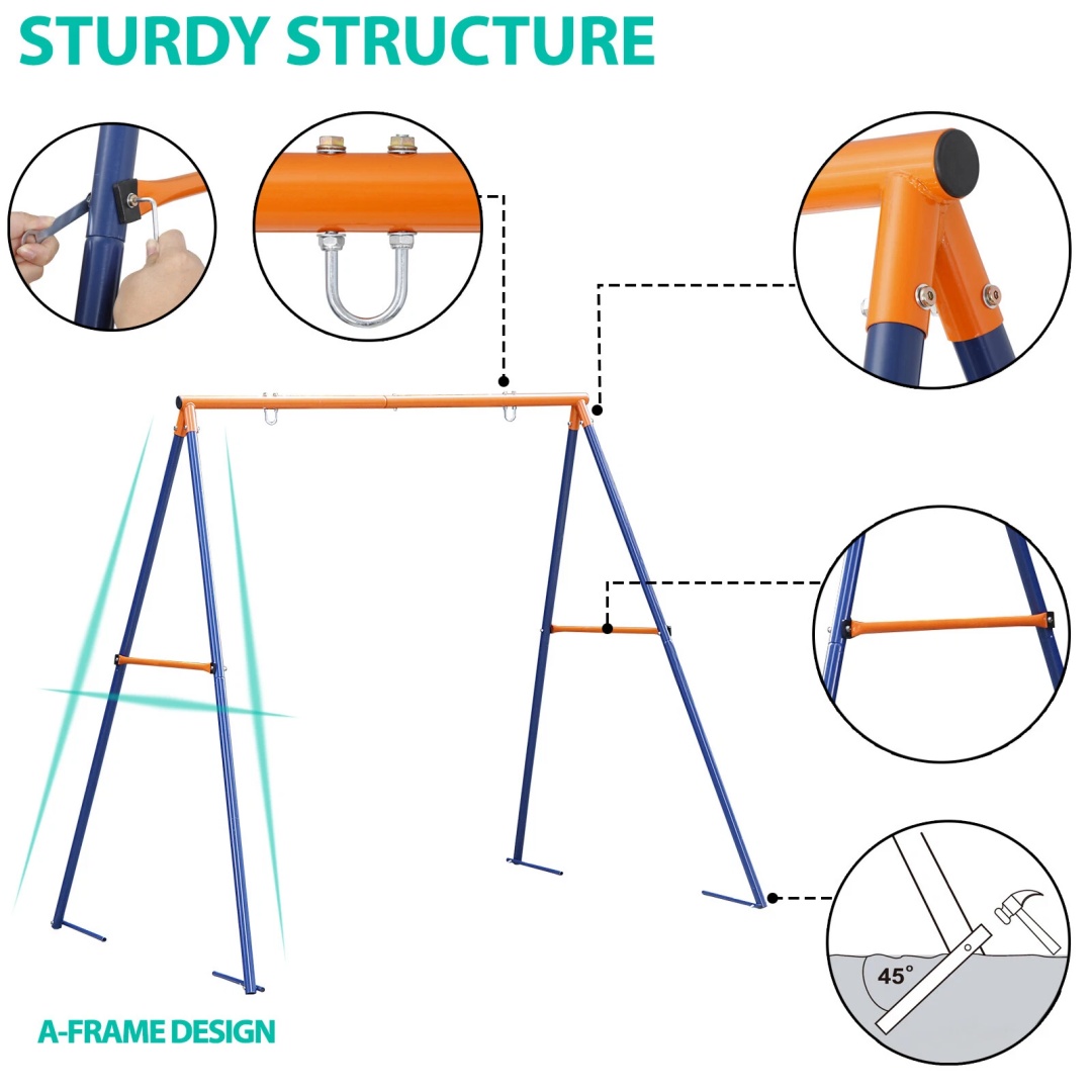 Soporte de Columpio de Alta Re - Kids Outdoor Furniture Set reseña y precio